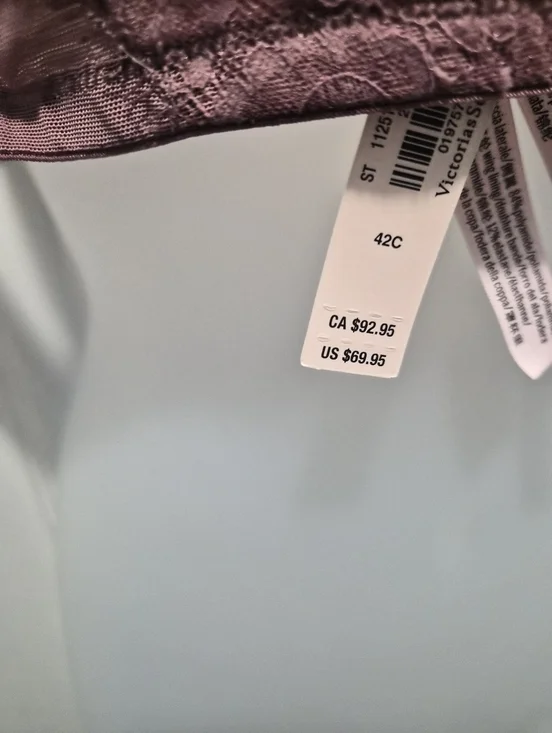Victoria Secret NWT Size 42C Pretty Purple Color FREE Tote Bag See All Pictures - Picture 3 of 5